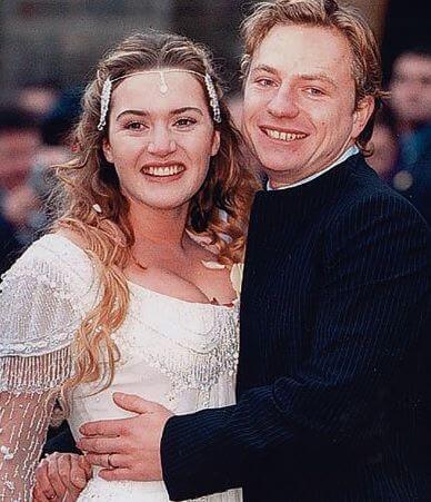 Jim Threapleton and Kate Winslet at their wedding.